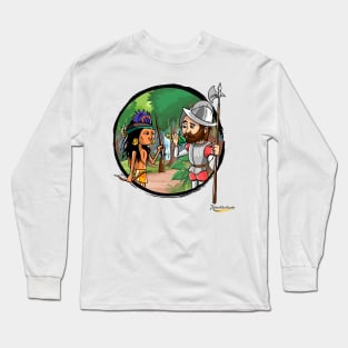 Funny Art about the meeting of two worlds Long Sleeve T-Shirt